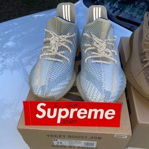 Used Yeezy 350 cloud white NON REFLECTIVE
